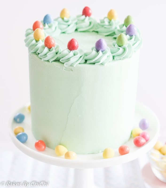 Easter Egg Vanilla Pinata Cake