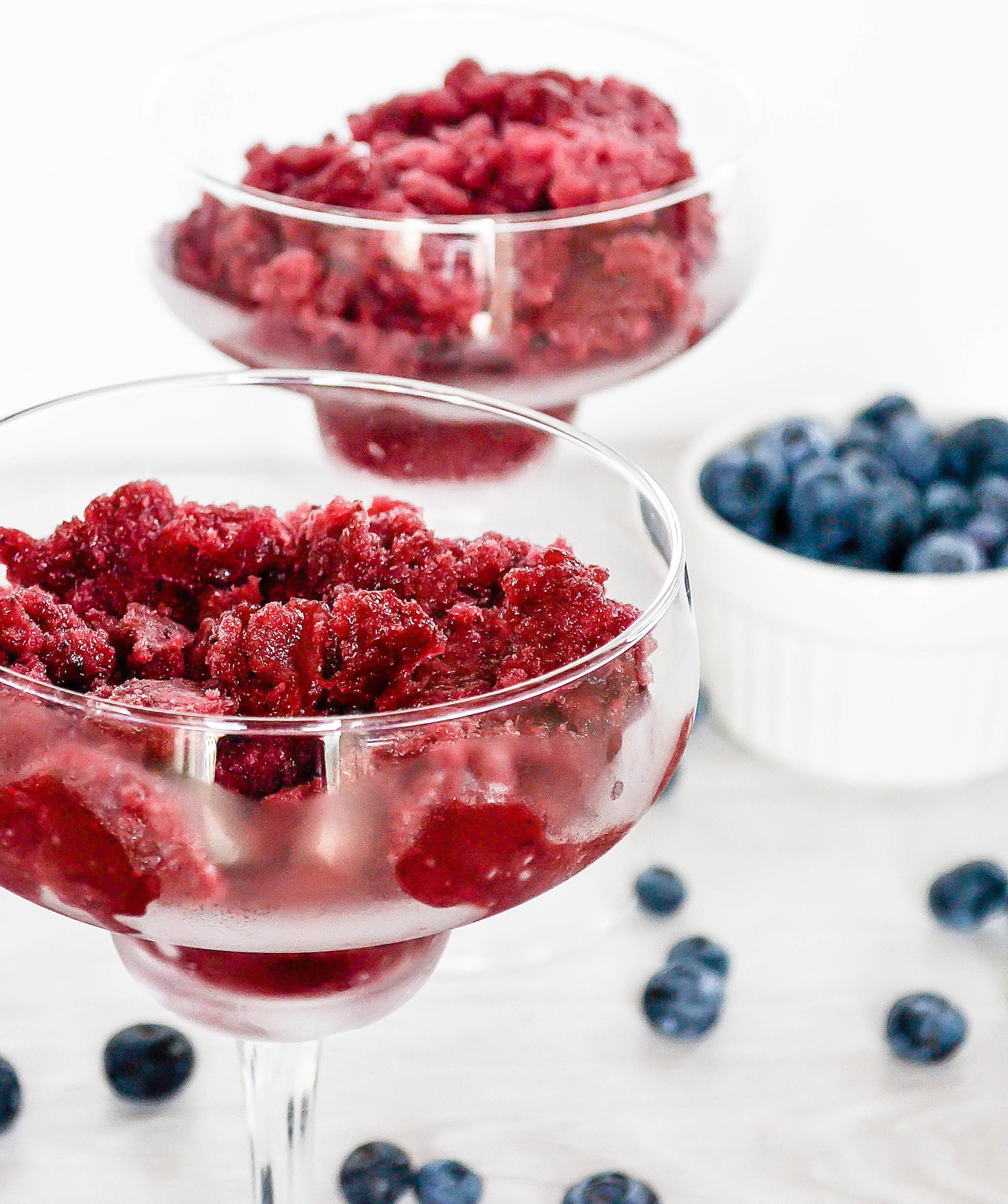 Blueberry Lemon Granita