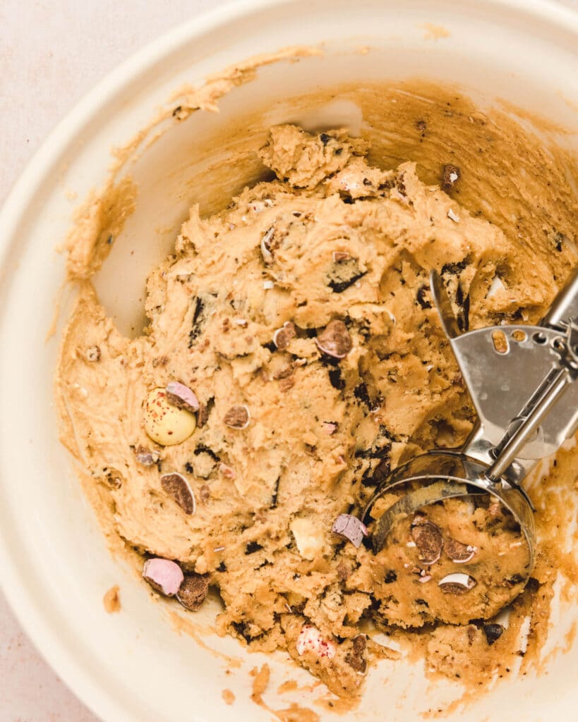 Mini Easter Egg Cookies Batter
