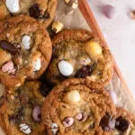 Mini Easter Eggs Chocolate Chip Cookies