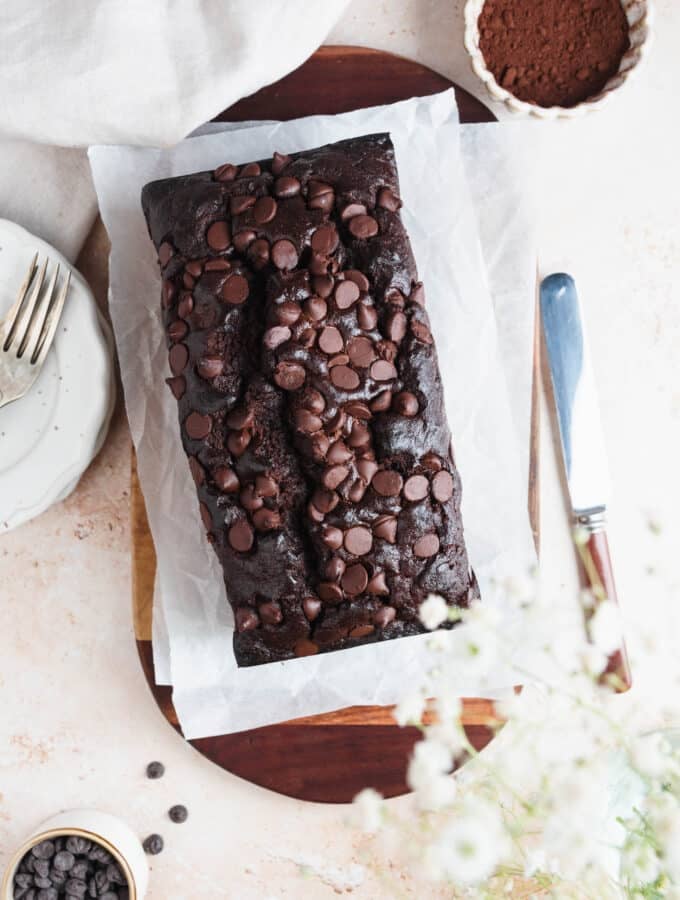 Double chocolate banana bread