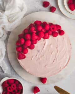 No Bake Raspberry White Chocolate Cheesecake