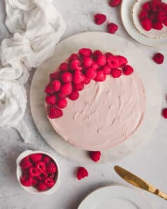 No Bake Raspberry White Chocolate Cheesecake