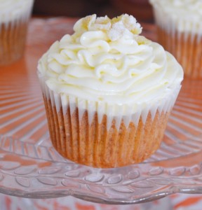 Tropical Cupcake with Ginger Cream Cheese Buttercream