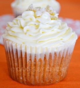 Tropical Cupcake with Ginger Cream Cheese Buttercream