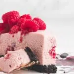 No Bake Raspberry White Chocolate Cheesecake