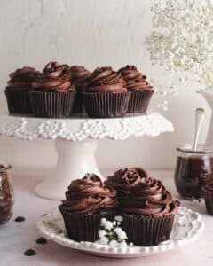 Chocolate Salted Caramel Truffle Cupcakes