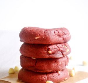 Soft Baked Red Velvet Cream Cheese Cookies