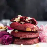 Soft Baked Red Velvet Cream Cheese Cookies