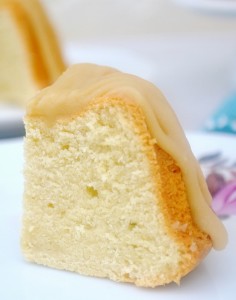 Mini Cream Cheese Pound Cakes with Vanilla Caramel Glaze