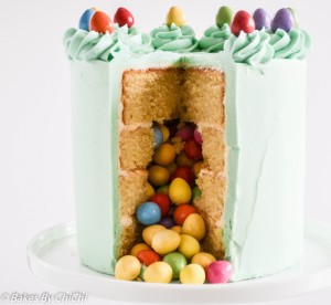 Easter Egg Pinata Vanilla Cake