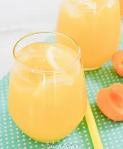 Sparkling Peach Pear Apricot Lemonade