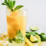 Mango Mojito Sorbet Floats