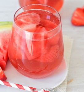 Watermelon Strawberry Rosé Sangria