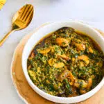 Spinach and Mushroom Egusi Stew