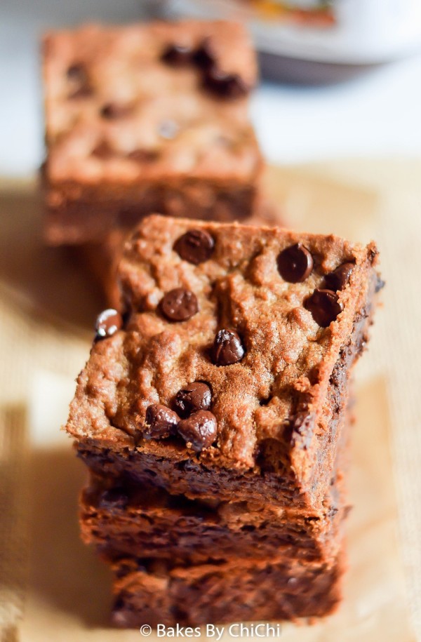 Soft Gooey Nutella Cookie Bars Bakes by Chichi