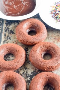 Baked Chocolate Cake Doughnuts