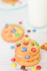 Soft Baked M&M Cookies