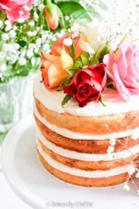 Naked Floral Vanilla Buttermilk Cake