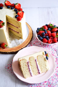 Mixed Berry Mascarpone Cake