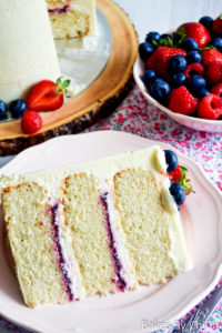 Mixed Berry Mascarpone Cake