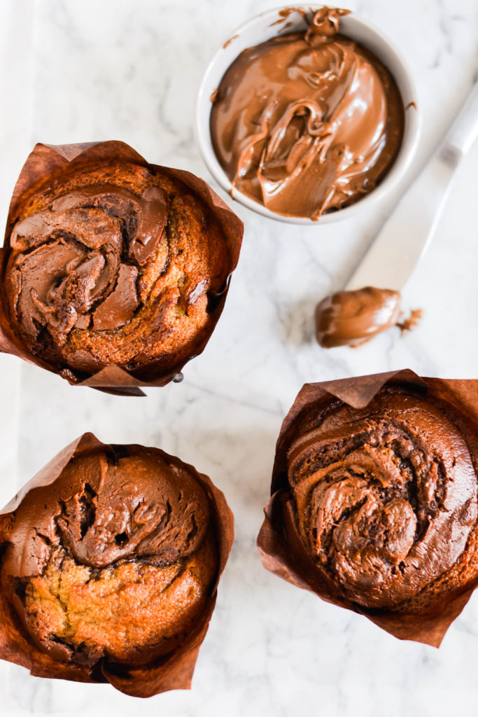 Banana Nutella Muffins