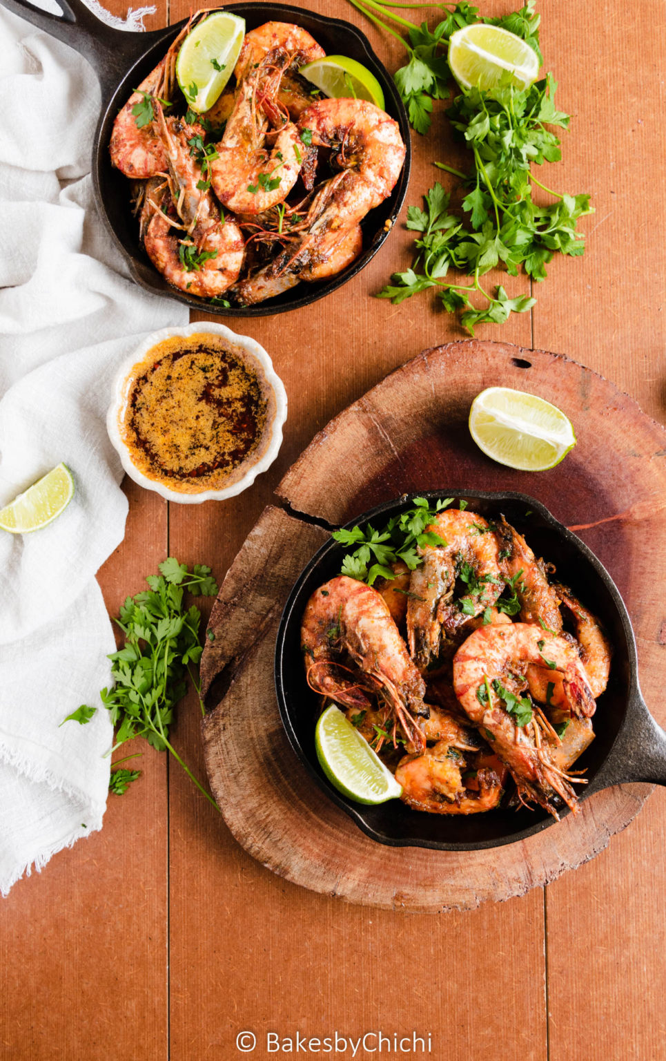 Spicy Cajun Tiger Prawns Bakes by Chichi