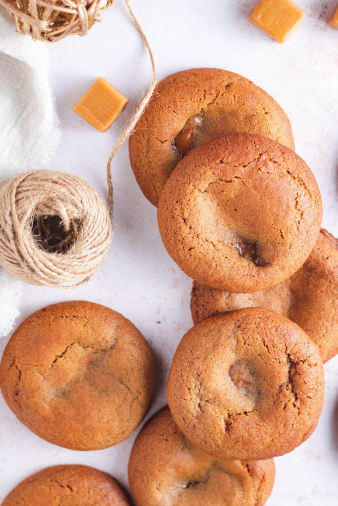 Caramel Gingerbread Cookies