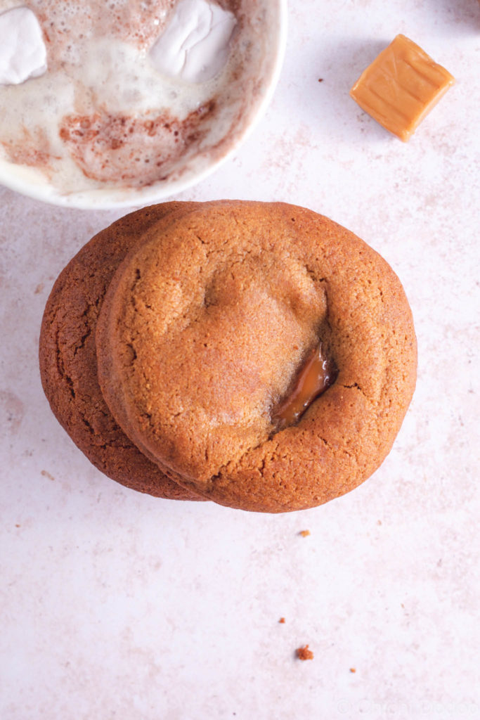 Caramel Gingerbread Cookies