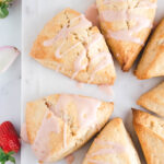 strawberry glazed scones