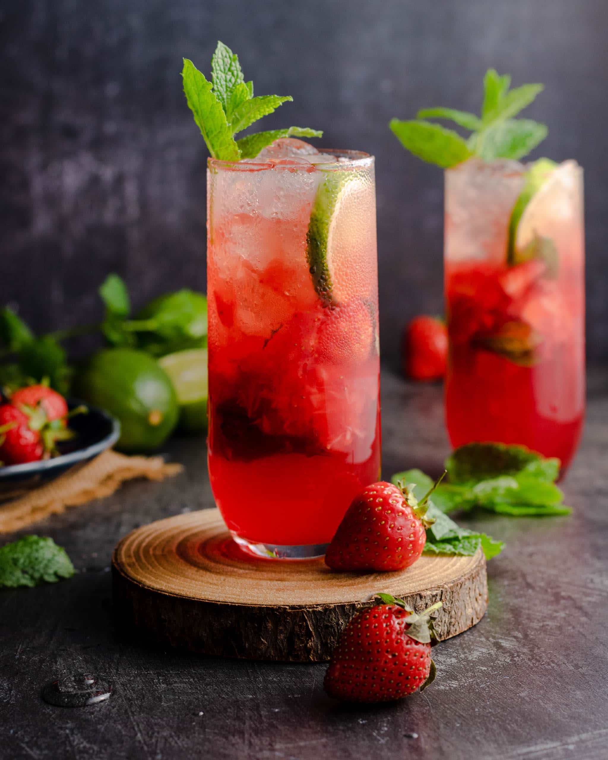 Strawberry Vodka Mojito Cocktail Bakes By Chichi