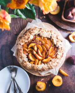 Amaretto Peach Almond Galette