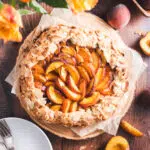 Amaretto Peach Almond Galette