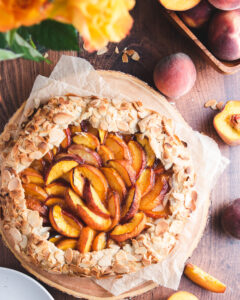 Amaretto Peach Almond Galette