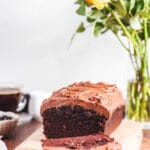The Best Chocolate Loaf Cake with Chocolate Mascarpone Cream