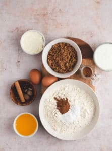 Pumpkin Spice Muffins Ingredients