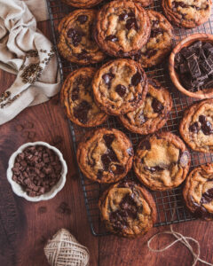 Brown Butter Malted Milk Chocolate Chip Cookies