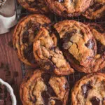 Brown Butter Malted Milk Chocolate Chip Cookies