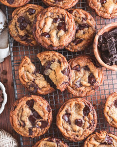 Brown Butter Malted Milk Chocolate Chip Cookies
