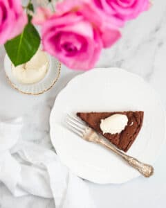 Baked Chocolate Mousse Cake(Flourless Chocolate Cake)