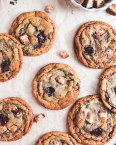 Snickers Chocolate Chip Cookies