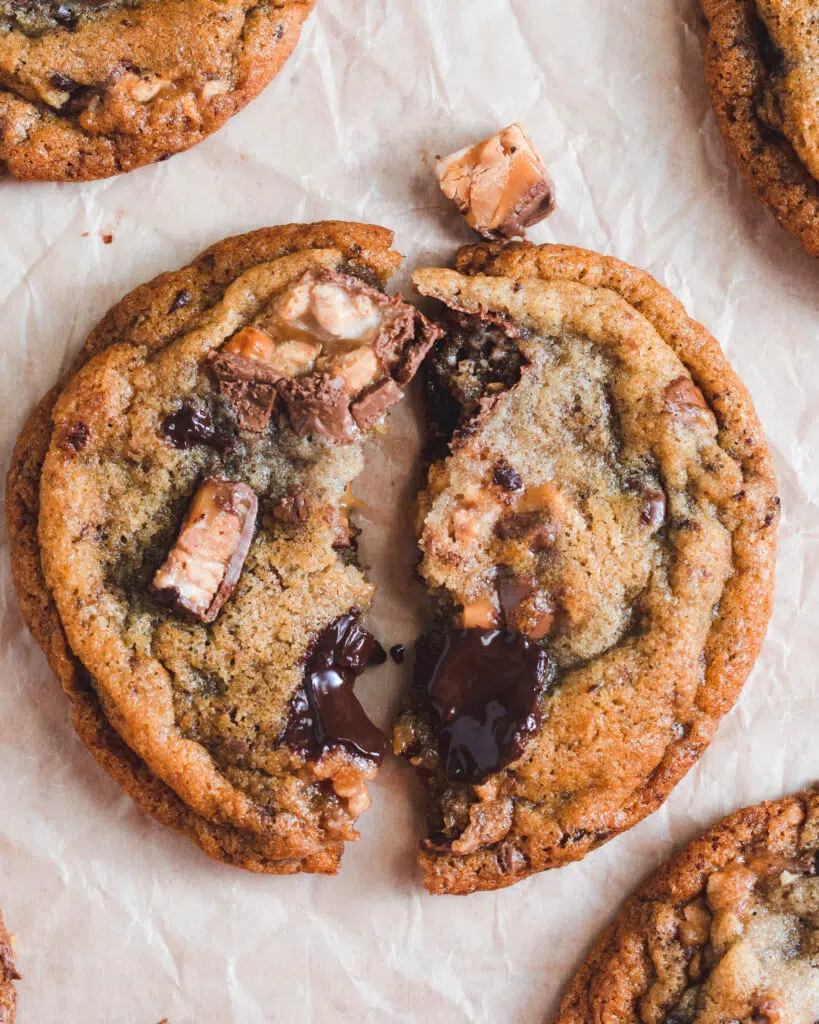 Snickers Chocolate Chip Cookies