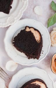 Biscoff Cheesecake Filled Chocolate Bundt Cake