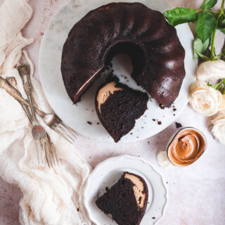 Biscoff Cheesecake Filled Chocolate Cake