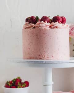 Roasted Strawberry Cake