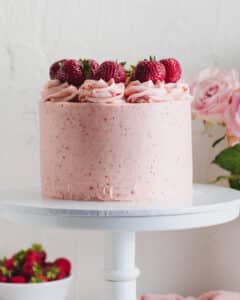 Roasted Strawberry Cake