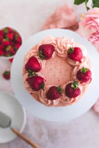 Roasted Strawberry Cake