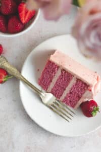 Roasted Strawberry Cake