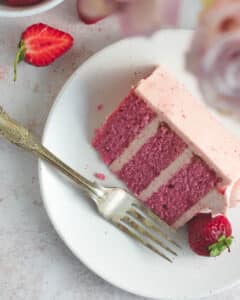 Roasted Strawberry Cake