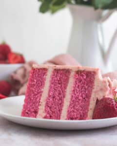Roasted Strawberry Cake